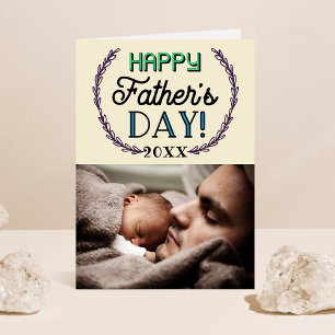 Modern Typography Custom Photo Father's Day