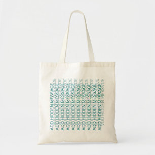 Modern Typography Custom Secret Message TT Tote Bag