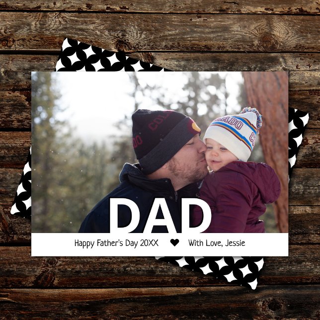 Modern Typography "DAD" Photo Father's Day (Creator Uploaded)