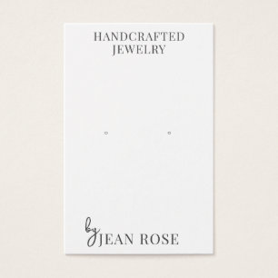 Modern Typography Earring Display Cards