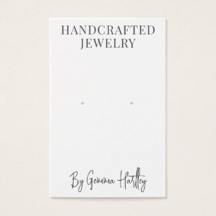 Modern Typography Earring Display Cards