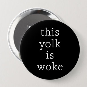 Modern Typography Egg Trending Funny Humour 10 Cm Round Badge