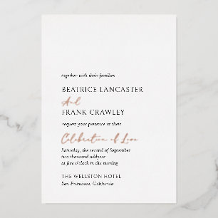 Modern Typography Elegant Wedding