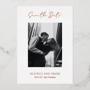 Modern Typography Elegant Wedding Save the Date