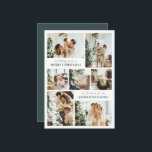 Modern Typography Forest Green Christmas Card<br><div class="desc">Spread Christmas vibes with this simple,  minimalist holiday card! Featuring a stylish modern design,  it's the perfect template to showcase your family photo. Create your own custom Christmas card that blends elegance and trendy minimalism. Perfect for anyone who loves a clean,  modern look for the holidays.</div>