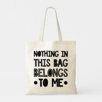 Modern Typography funny Quotes Tote Bag