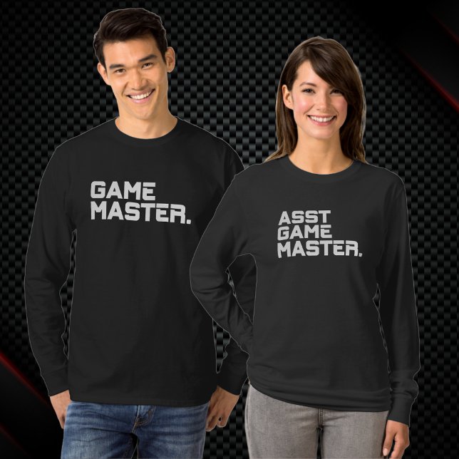 Modern Typography Game Master Men's Long Sleeve T-Shirt (Creator Uploaded)