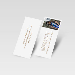 Modern Typography Graduate Name Card