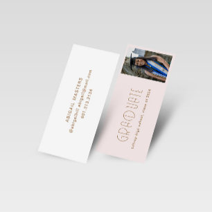 Modern Typography Graduate Name Card