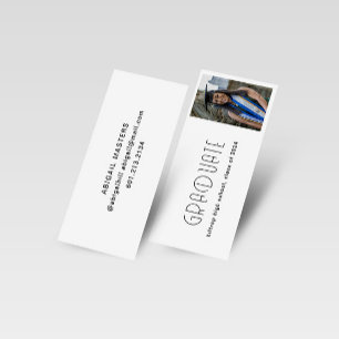 Modern Typography Graduate Name Card