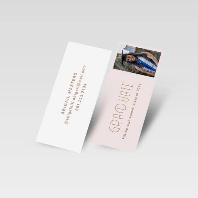 Modern Typography Graduate Name Card (Creator Uploaded)