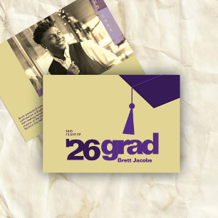 Modern Typography Graduation Class of 2026 Announcement