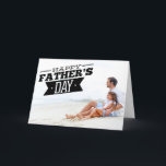 Modern Typography Happy Father's Day Photo Card<br><div class="desc">Modern Typography Happy Father's Day Photo Card 
 A fun and unique photo card to give your dad on Father's Day.</div>
