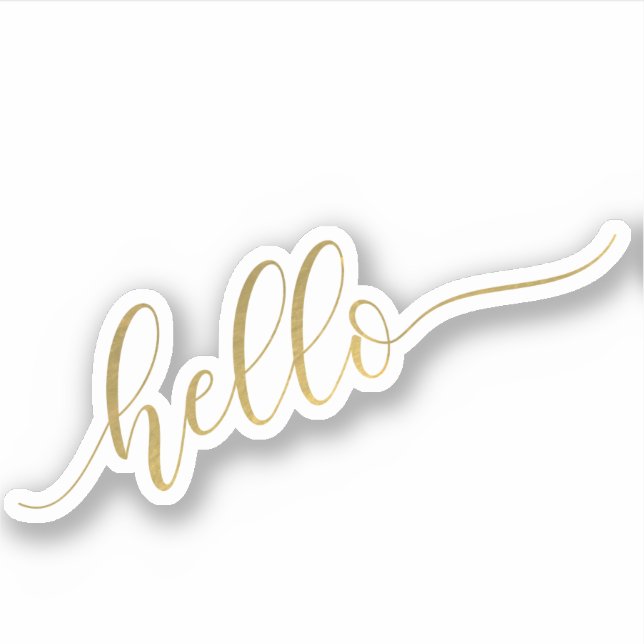 Modern Typography "Hello" (Front)
