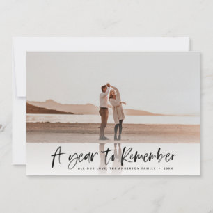 Modern typography minimal photo christmas holiday