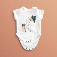 Modern typography Oh baby shower party gift Baby B