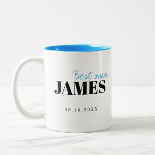 Modern Typography Personalised Best Man Mug