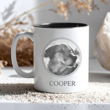 Modern Typography Personalised Pet Mug