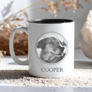 Modern Typography Personalised Pet Mug