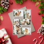 Modern Typography Photo Collage Christmas Card Acrylic Invitations<br><div class="desc">Spread Christmas vibes with this simple,  minimalist holiday card! Featuring a stylish modern design,  it's the perfect template to showcase your family photo. Create your own custom Christmas card that blends elegance and trendy minimalism. Perfect for anyone who loves a clean,  modern look for the holidays.</div>