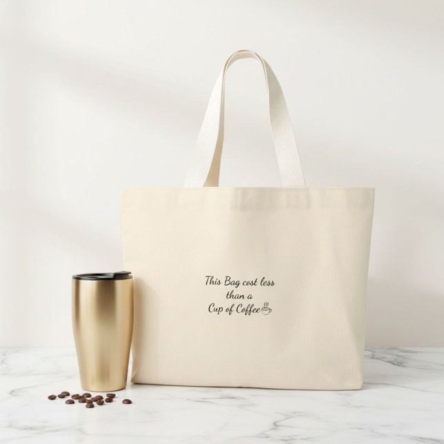 Modern Typography quote large Tote Bag (Creator Uploaded)