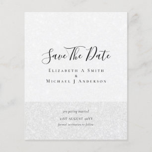 Modern Typography Save The Dates BUDGET Flyer