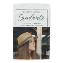 Modern Typography Script Photo Graduate Graduation