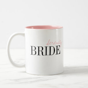 Modern Typography Simple Personalised Bride Mug