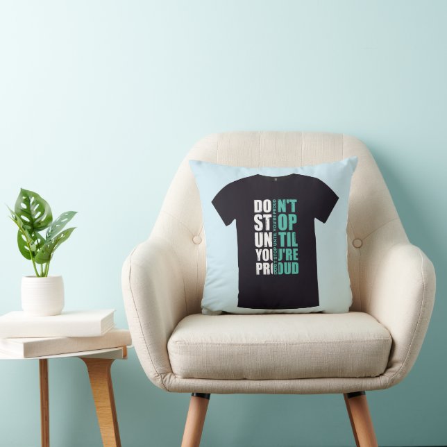 Modern Typography T-Shirt Design   Cushion (Chair)