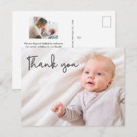 Modern typography Thank you Custom Baby Photos