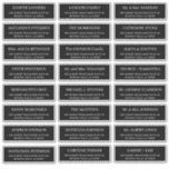 Modern typography wedding guest address black<br><div class="desc">Personalised elegant individual wedding guests address labels for invitation mailings,  save the dates,  thank you cards,  bridal showers with trendy modern simple minimalist typography in formal style classic black and white.</div>