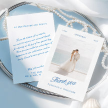 Modern Typography Wedding Thank You