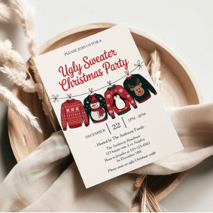 Modern Ugly Sweater Christmas Party Invitation