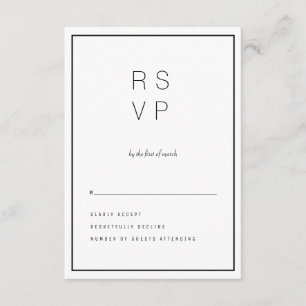 Modern Unica RSVP Card