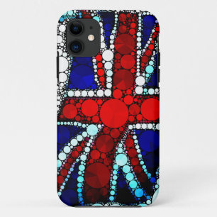 Modern Union Jack British Flag iPhone 11 Case