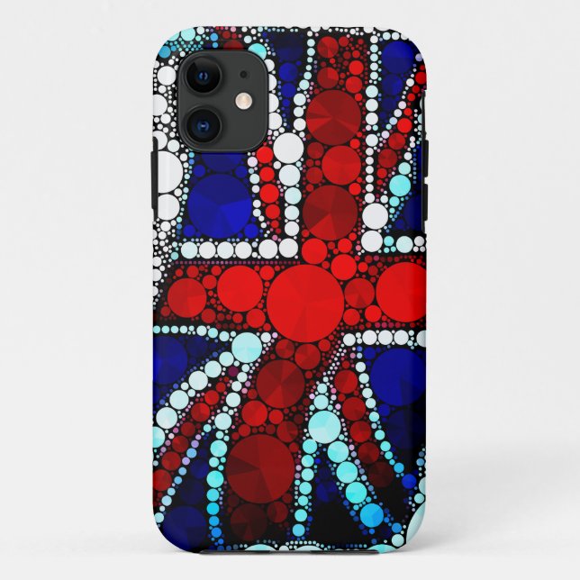 Modern Union Jack British Flag  Case-Mate iPhone Case (Back)