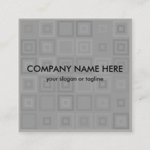 Modern Unique Geometric Two Side Design Square Business Card
