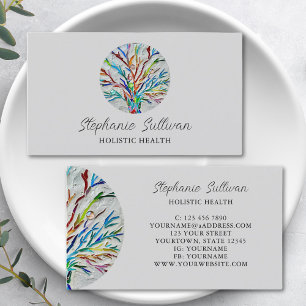 Modern Unique Holistic Health Business Card