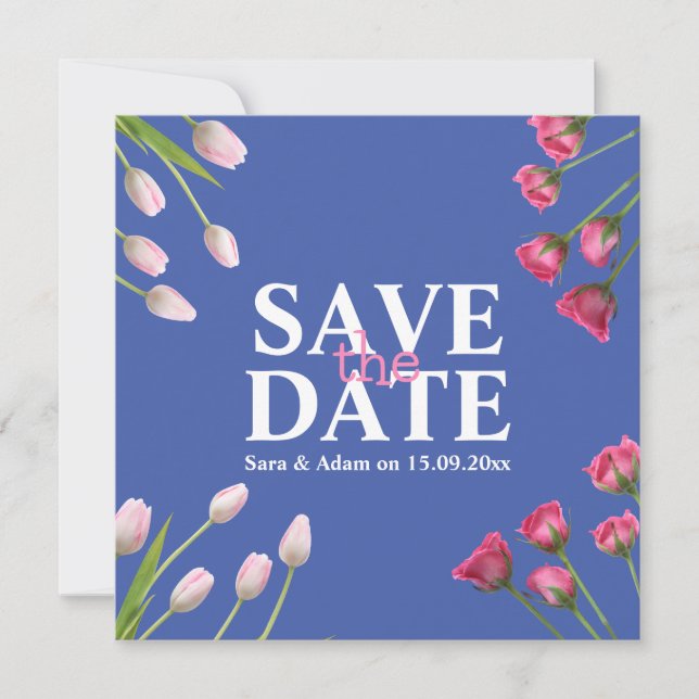 Modern Unique Minimalist Save the date (Front)
