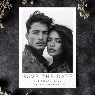 Modern Unique Photo Wedding Save the Date