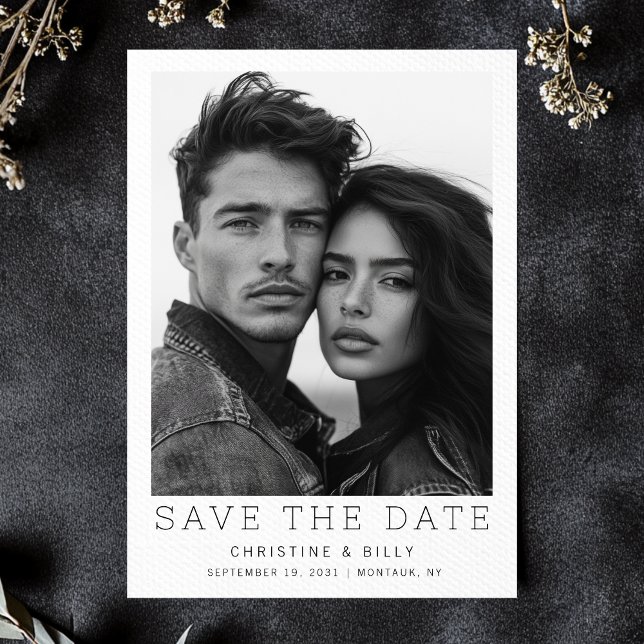 Modern Unique Photo Wedding Save the Date (Creator Uploaded)