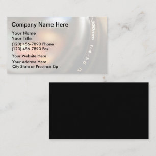 Modern Unique Photography Business Cards