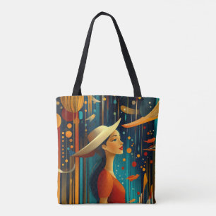 Modern Unique Trendy Cool Fantasy Woman Tote Bag
