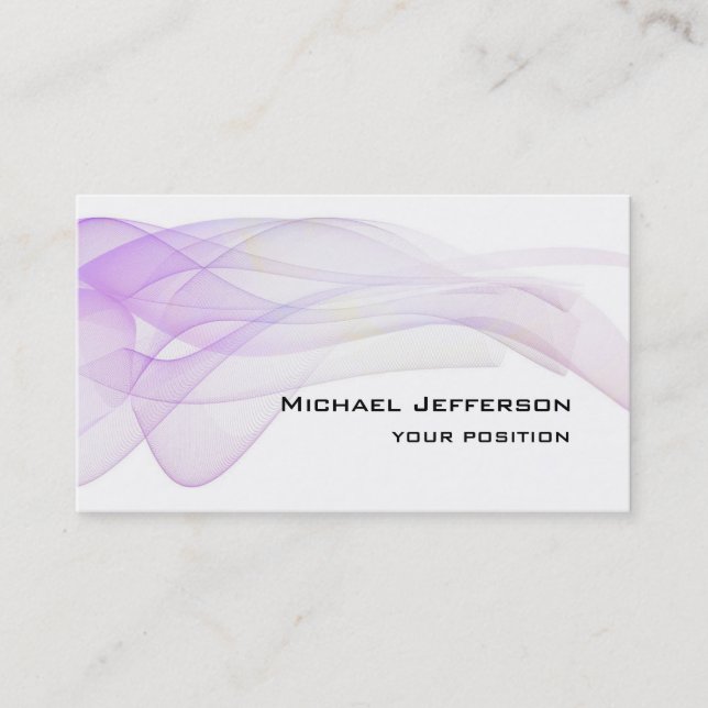 Modern Unique Trendy Personal Business Card (Front)