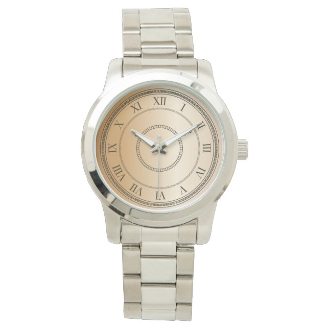 Modern Unisex Oversized Silver Watch (Front)
