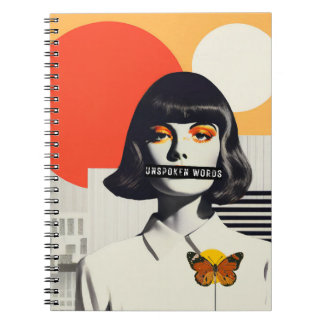 Modern | "Unspoken Words" Notebook Journal
