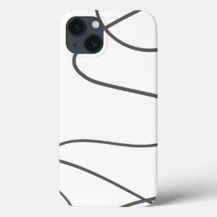 Modern, urban, abstract pattern. Curvy, wavy lines iPhone 13 Case