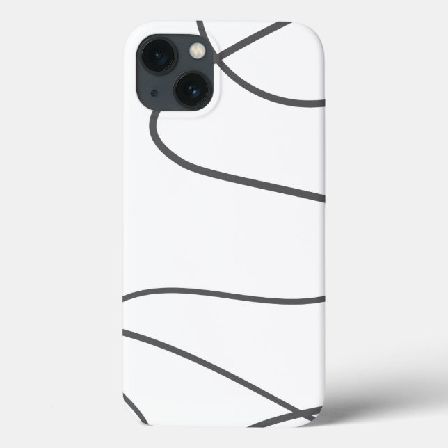 Modern, urban, abstract pattern. Curvy, wavy lines Case-Mate iPhone Case (Back)