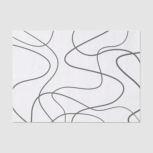 Modern, urban, abstract pattern. Curvy, wavy lines Tissue Paper