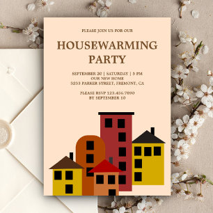 Modern Urban Apartment Housewarming Party Invitation